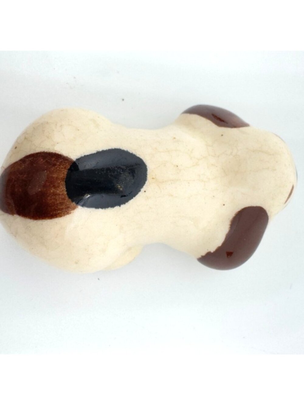 Vtg Rio Hondo Pottery 40s-50s Hand-Painted Sleeping Puppy Glasses Holder 2.75" - Picture 6 of 8